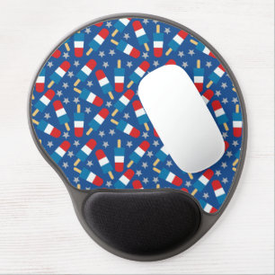 Summer 4th of July Patriotic Popsicles Gel Mouse Pad