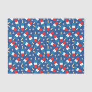 Summer 4th of July Patriotic Popsicles Tissue Paper
