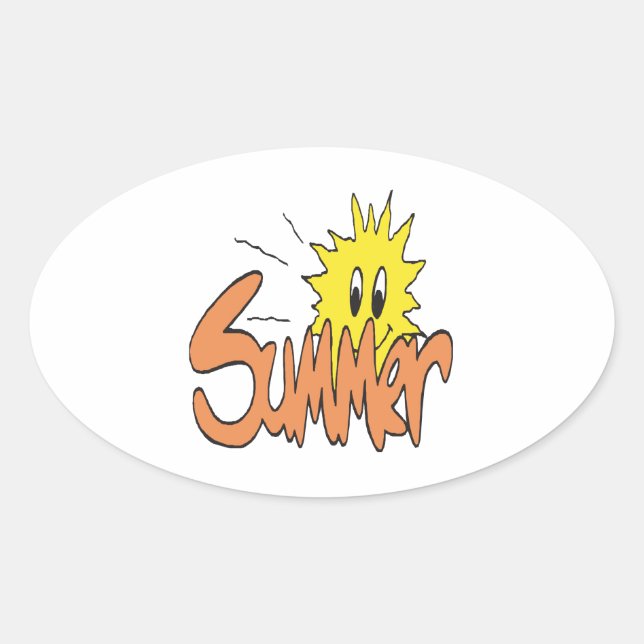 Summer 5 oval sticker (Front)