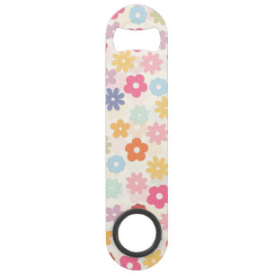 Summer 70’s Boho Retro Daisy Flowers Bar Key