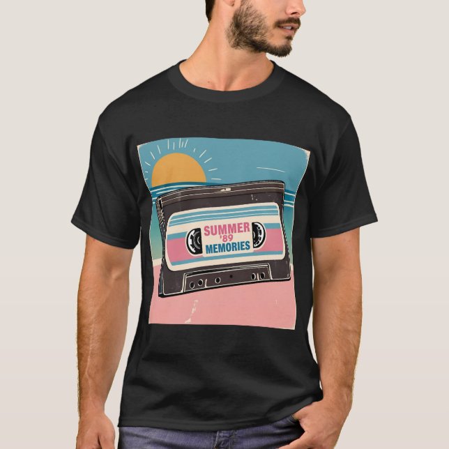 Summer ‘89 Cassette Tape Tee – Retro Music Gift (Front)