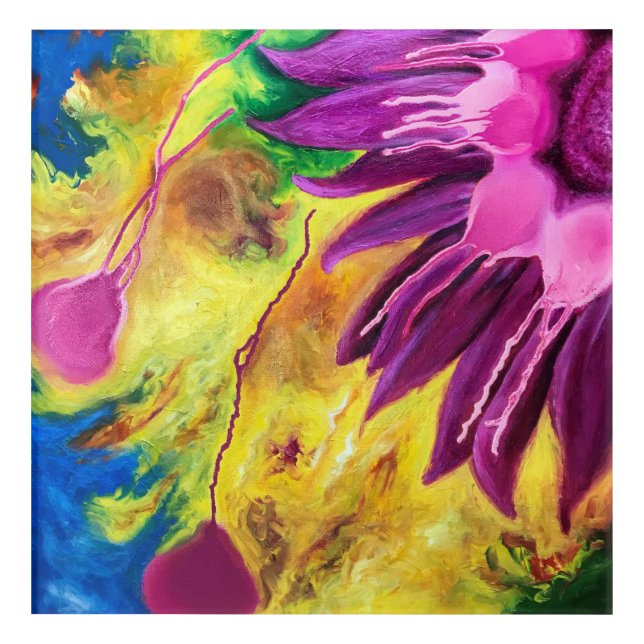 Summer Abstract I: Happiness  Acrylic Print (Front)