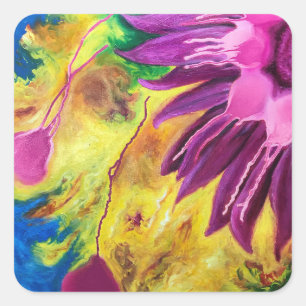 Summer Abstract I: Happiness Sticker