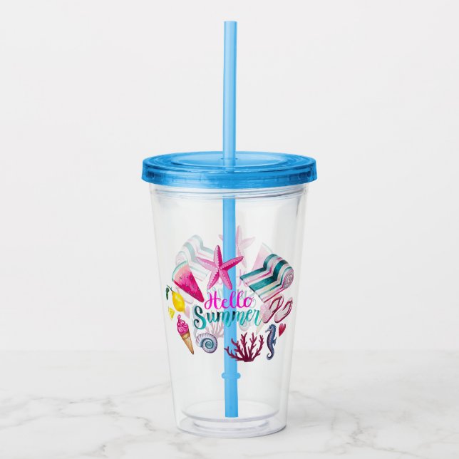 Summer Acrylic Tumbler (Front)