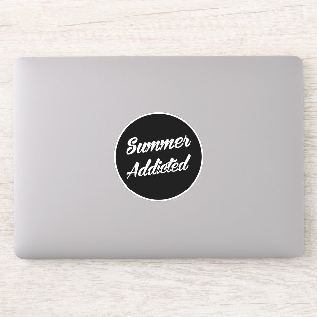 Summer Addicted Sticker (Computer)