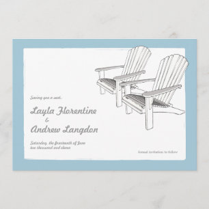 Summer Adirondacks Save the Date Invitation