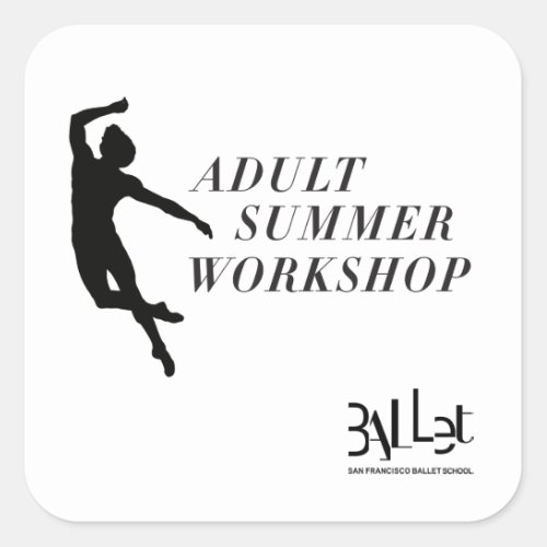 Summer Adult Ballet Workshop _ Sticker