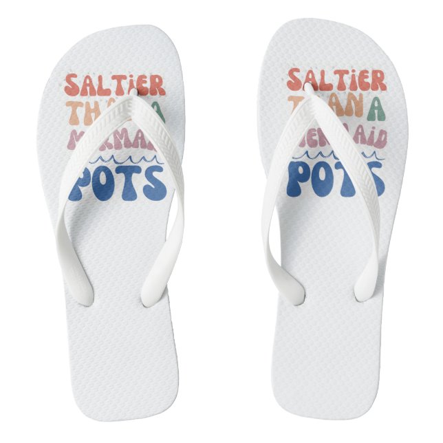 Summer Adult Flip Flops, Wide Straps Flip Flops (Footbed)