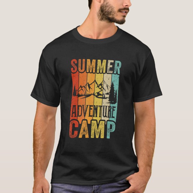 Summer Adventure Awaits Camper T-Shirt (Front)