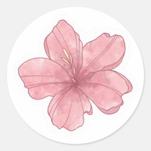 summer aesthetic   classic round sticker (Front)