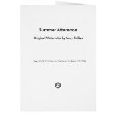 Summer Afternoon Cards (Back)