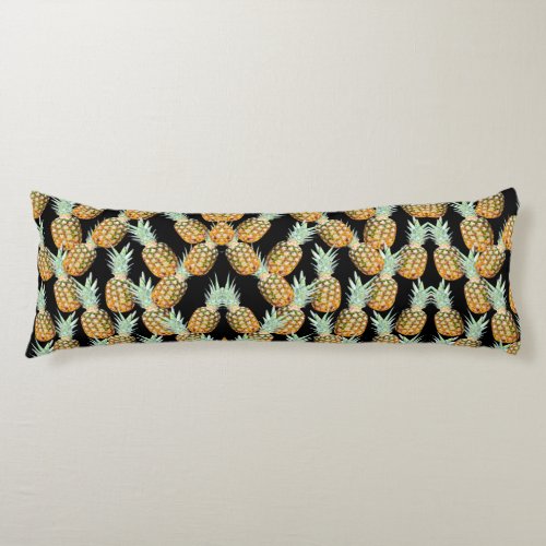 summer aloha hawaiian tropical fruit pineapple body pillow