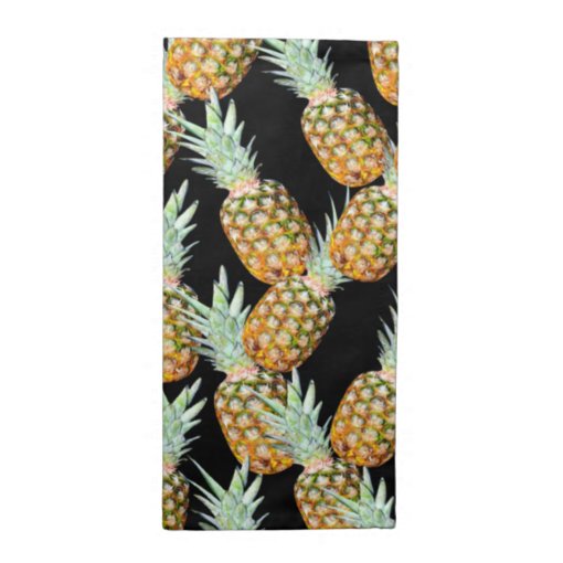 summer aloha hawaiian tropical fruit pineapple cloth napkin Zazzle
