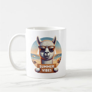 Summer Alpaca Coffee Mug