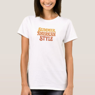 Summer American Style T-Shirt Design