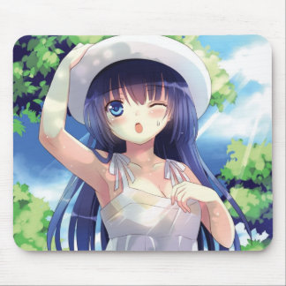 Summer Anime Girl Mousepad