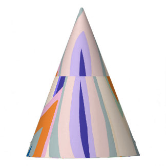 Summer Art: Creative Collage Pattern Party Hat