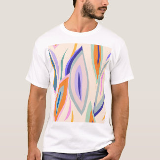 Summer Art: Creative Collage Pattern T-Shirt