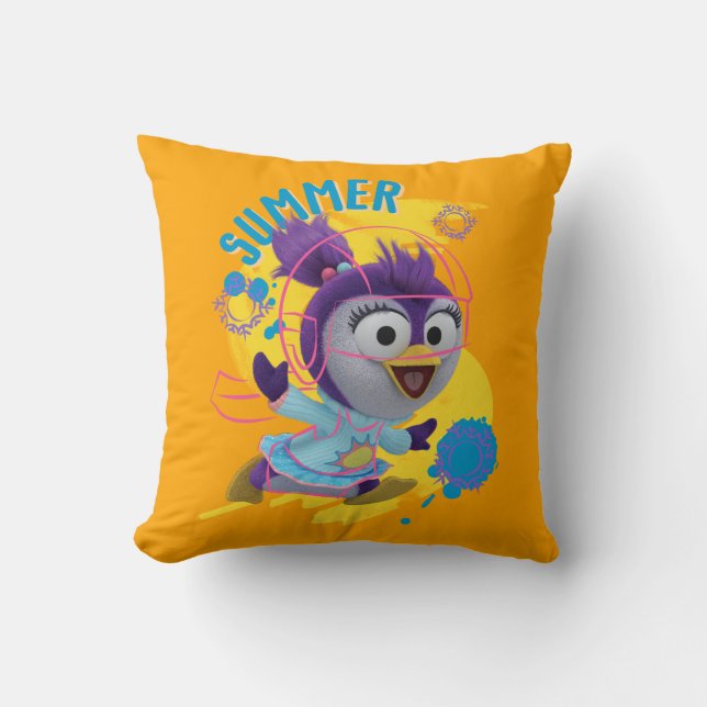Summer - Art Rules Throw Pillow (Front)