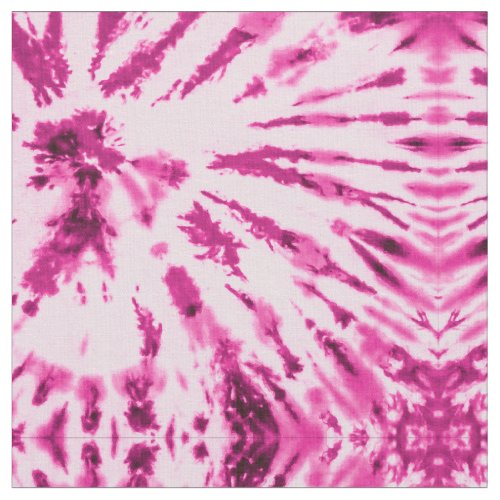 Summer Artsy Girly Neon Blush Pink Tie Dye Pattern Fabric