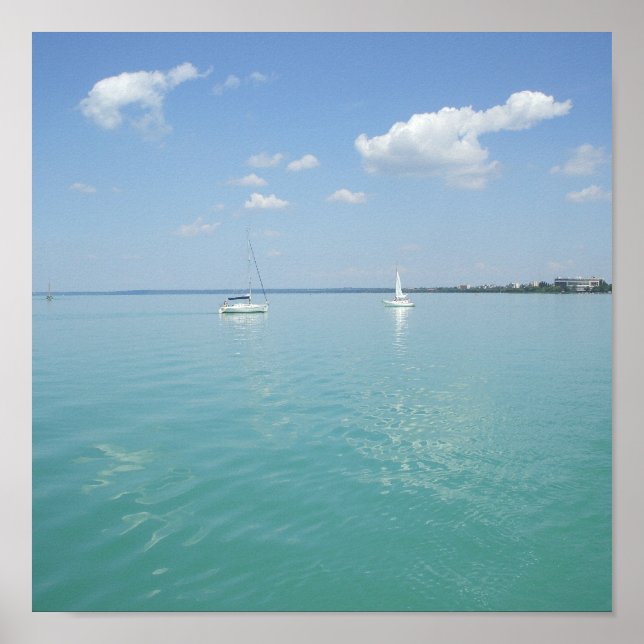 Summer at lake Balaton Poster (Front)