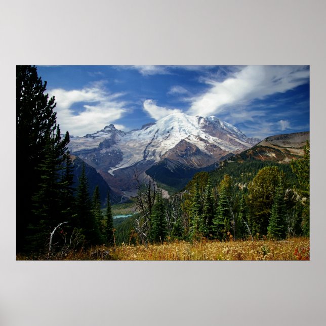 Summer at Mount Rainier Poster (Front)