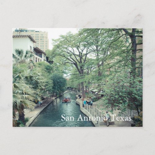 Summer at Riverwalk San Antonio Texas postcard