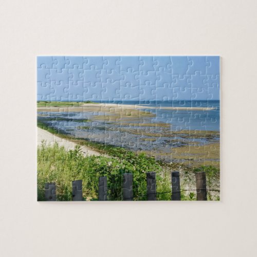 Summer at the Beach on the Long Island Sound Coast Jigsaw Puzzle
