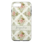 Summer at the Cottage, Vintage Damask Rose Pattern