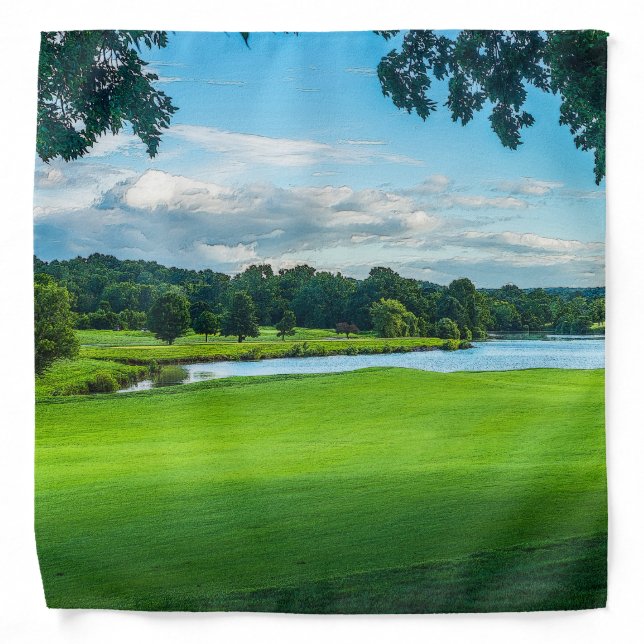 Summer At The Golf Course Bandana (Front)