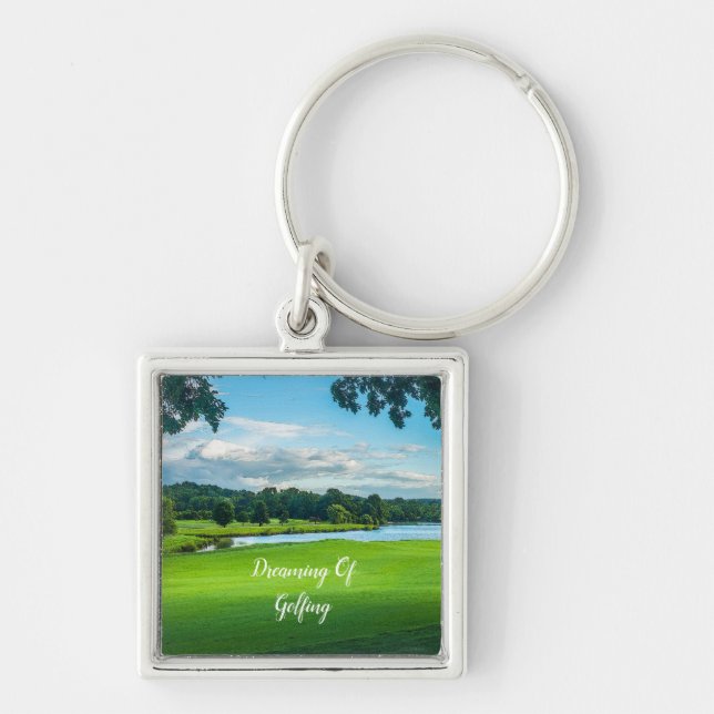 Summer At The Golf Course Keychain (Front)