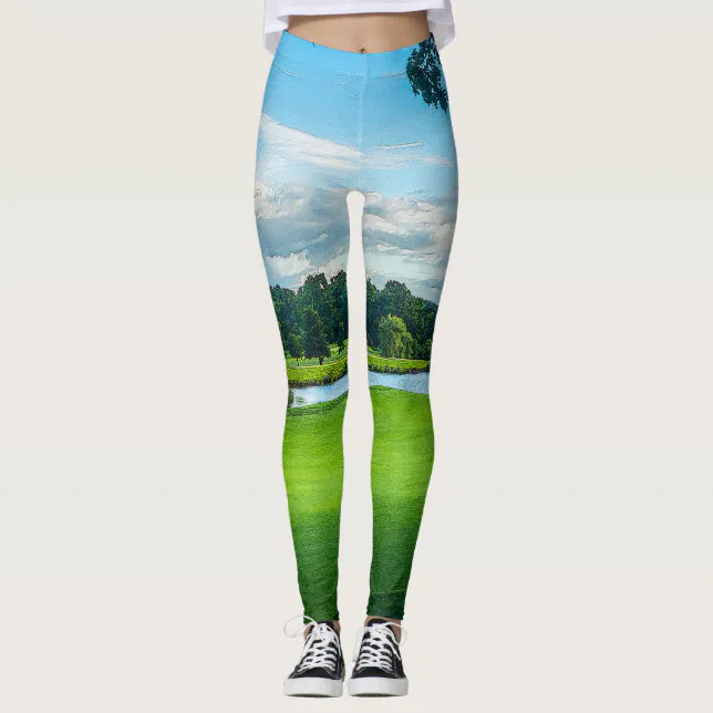 Summer At The Golf Course Leggings Zazzle