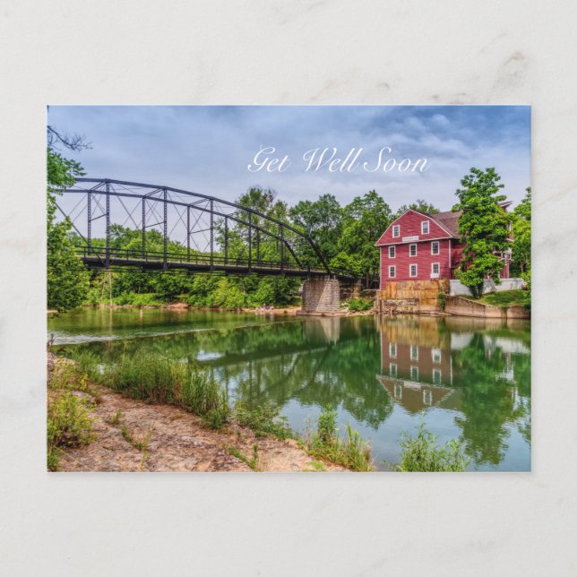Summer At War Eagle Mill Get Well Soon Postcard (Front)