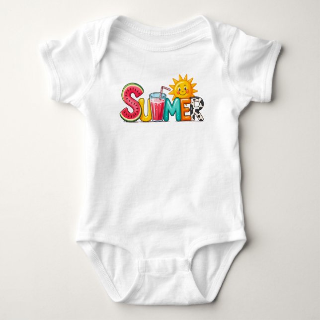 Summer  baby bodysuit (Front)