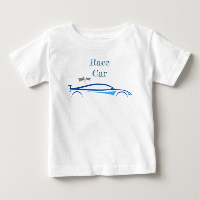 Summer Baby Boys Race Car  Baby T-Shirt (Front)