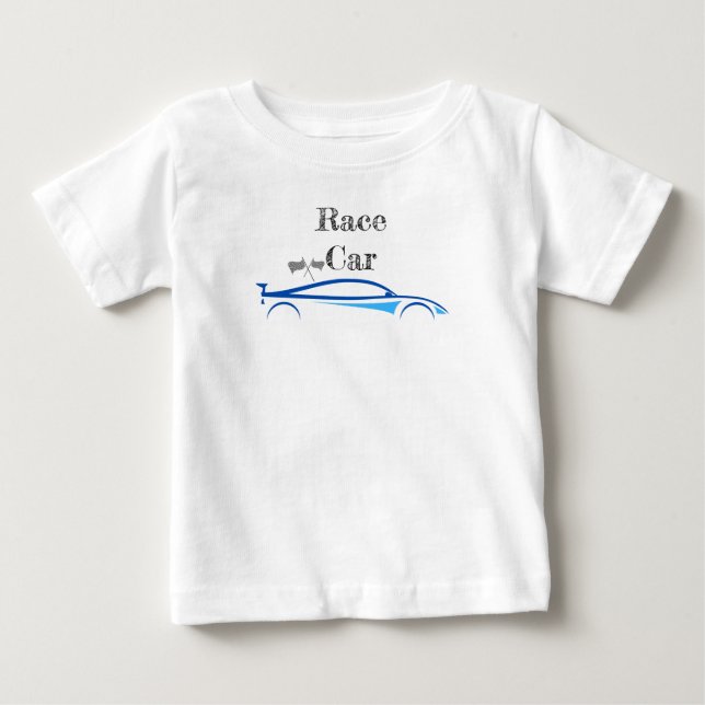 Summer Baby Race Car  Baby T-Shirt (Front)