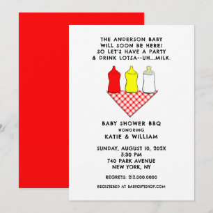 Summer Baby Shower BBQ Invitation