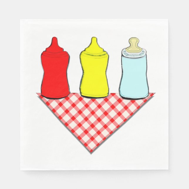 Summer Baby Shower Napkins (Front)