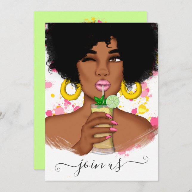 Summer Bachelorette Party Invitation (Front/Back)