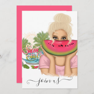 Summer Bachelorette Party Invitation