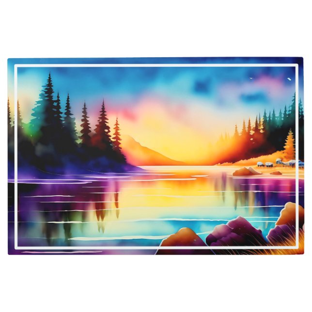 Summer Background With Palm Trees-56700 Metal Print (Front)