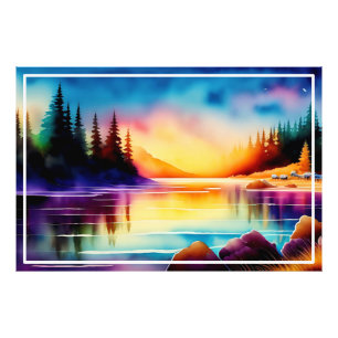 Summer Background With Palm Trees-56700 Photo Print