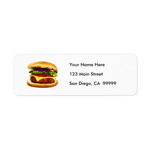 Summer Barbecue Burger Label