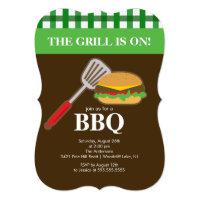 Summer Barbecue Cookout Invitation