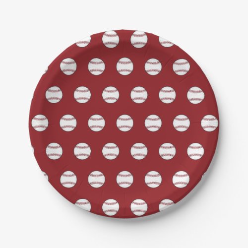 Summer Baseball Party Picnic Paper Plates