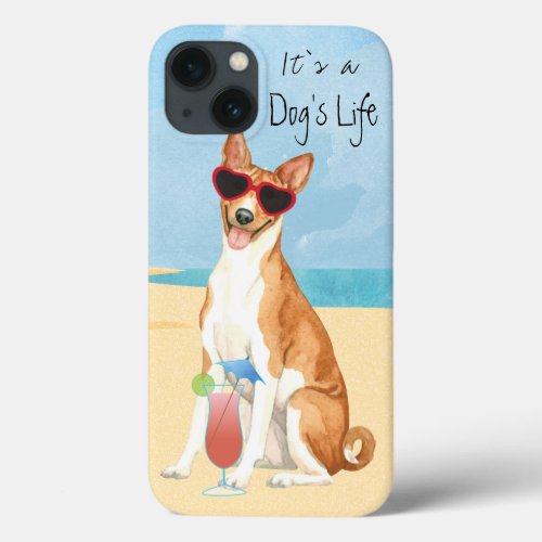 Summer Basenji iPhone 13 Case