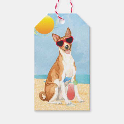 Summer Basenji Gift Tags