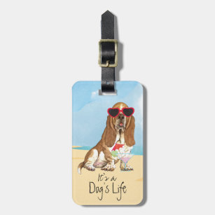 'Basset Hound' Gift TG021661 Luggage Tags Pack of 10