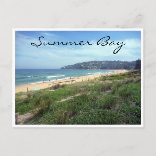 summer bay coast postcard