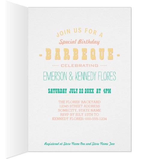 SUMMER BBQ bright floral (Inside (Right))